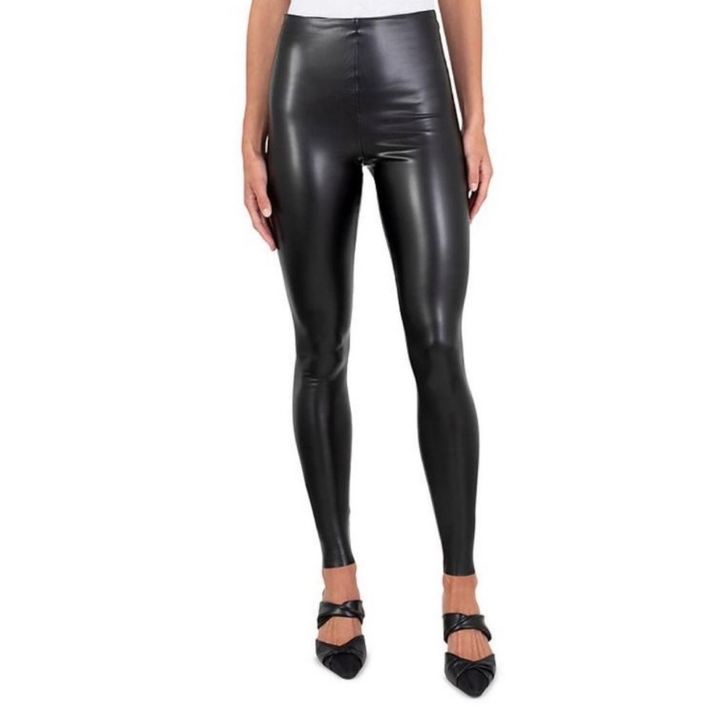 Joie Black Faux Leather‎ Pants Size Large